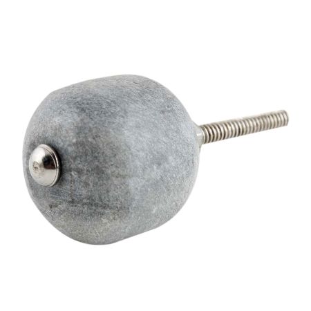 Grey Stone Round Beads Cabinet Knobs